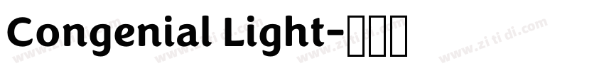 Congenial Light字体转换